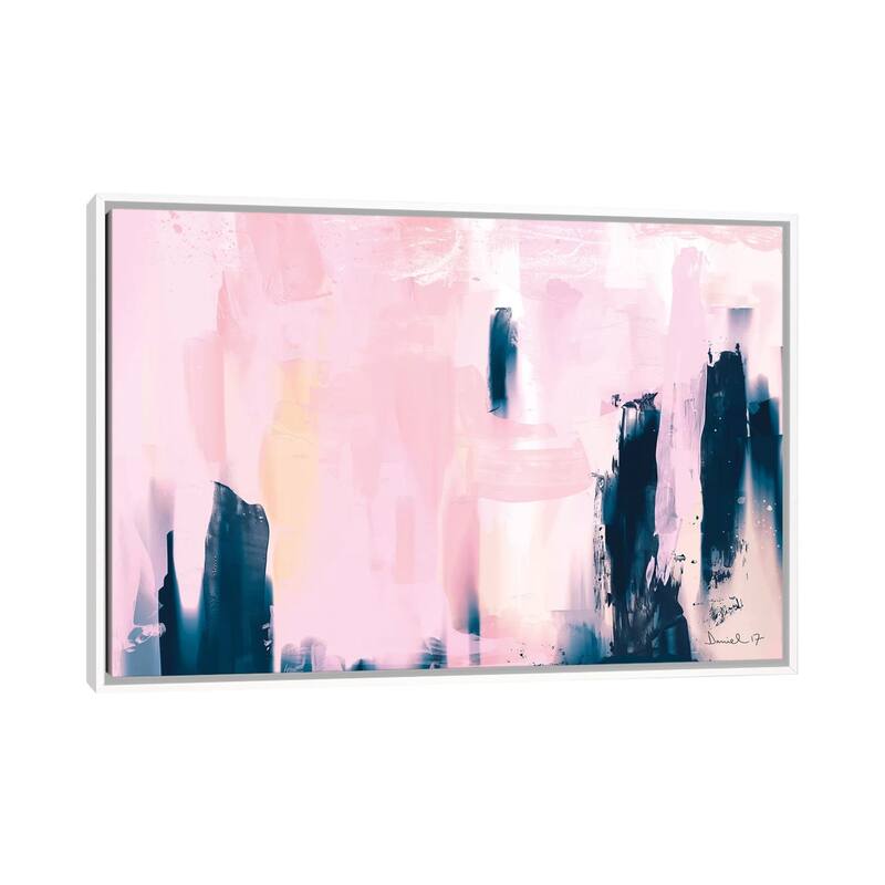 iCanvas "Pink Navy" by Dan Hobday Framed Canvas Print - White - 18x26