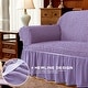 preview thumbnail 26 of 40, Subrtex 1 Piece Armchair Slipcover Seersucker Skirt Stretch Spandex Furniture Protector