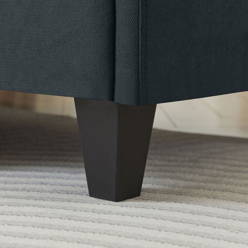 84.45" Wide Sectional Sofa with Ottoman & Side Storage Bags