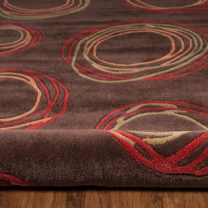 Hand Tufted Trio Collection Cylindrical Rug