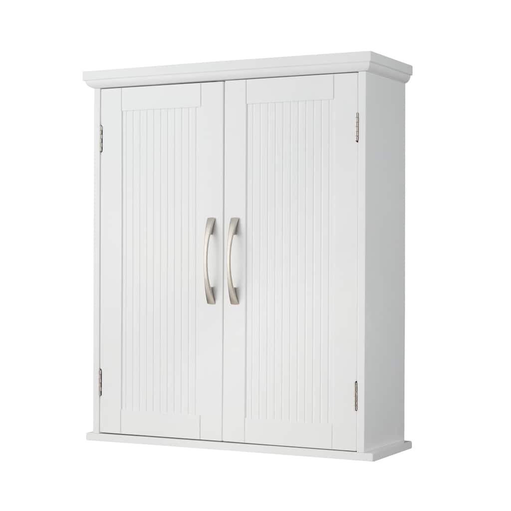 Teamson Home Newport Removable Two-Door Wall Cabinet - 20.0" L x 7.01" W x 24.02" H