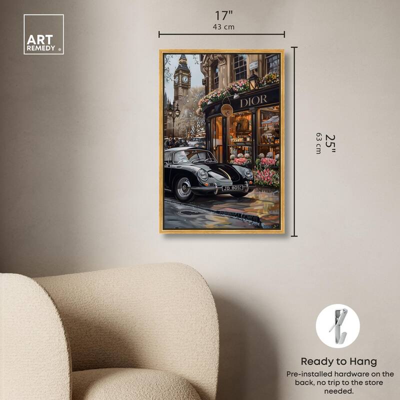 A View of London from the Car Canvas by Art Remedy
