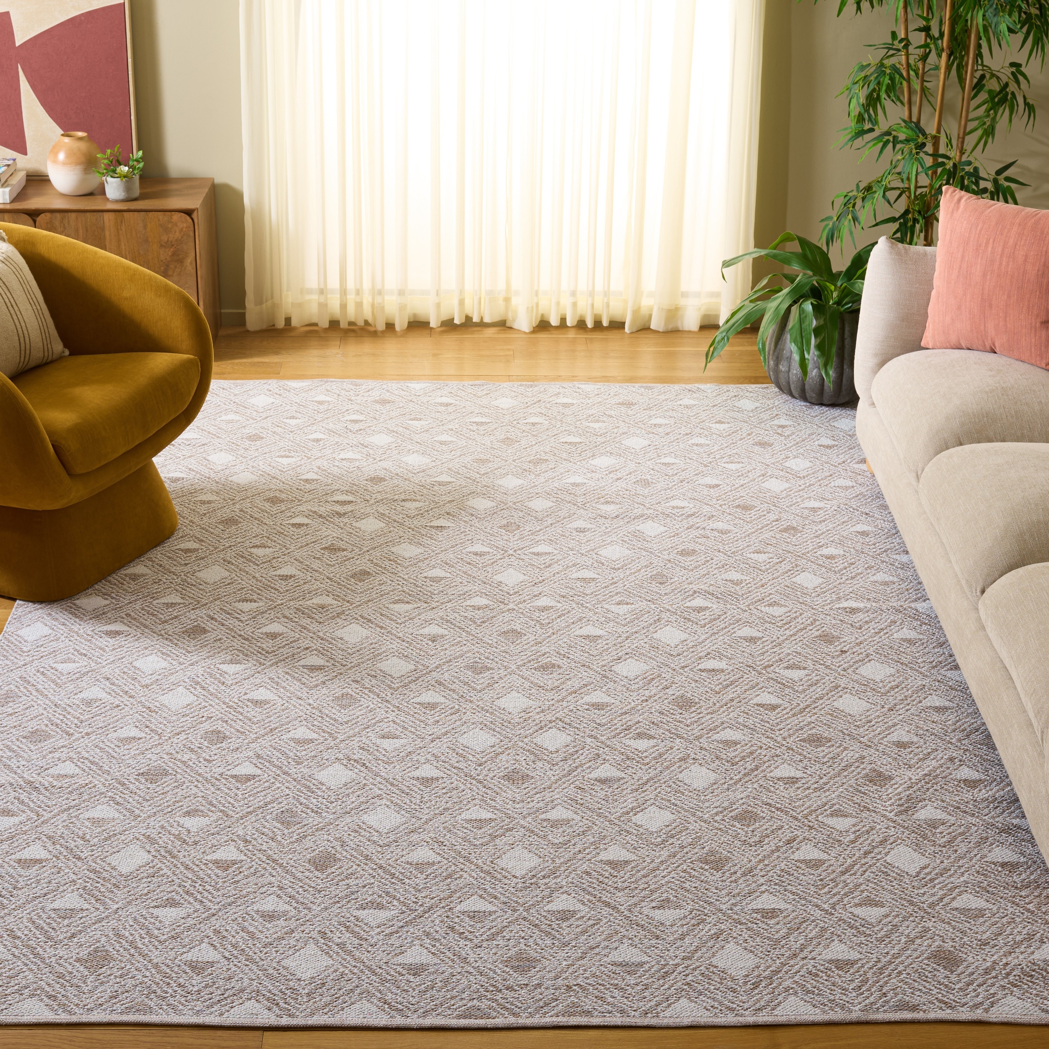 SAFAVIEH, Handmade Flatweave Montauk Vannina Casual Cotton Rug