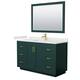 Option Green, Gold Trim, White Quartz Top