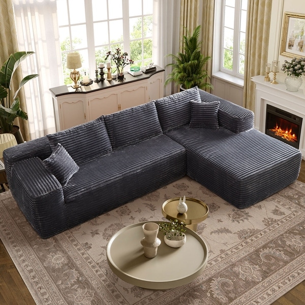 Sectional couch no chaise discount