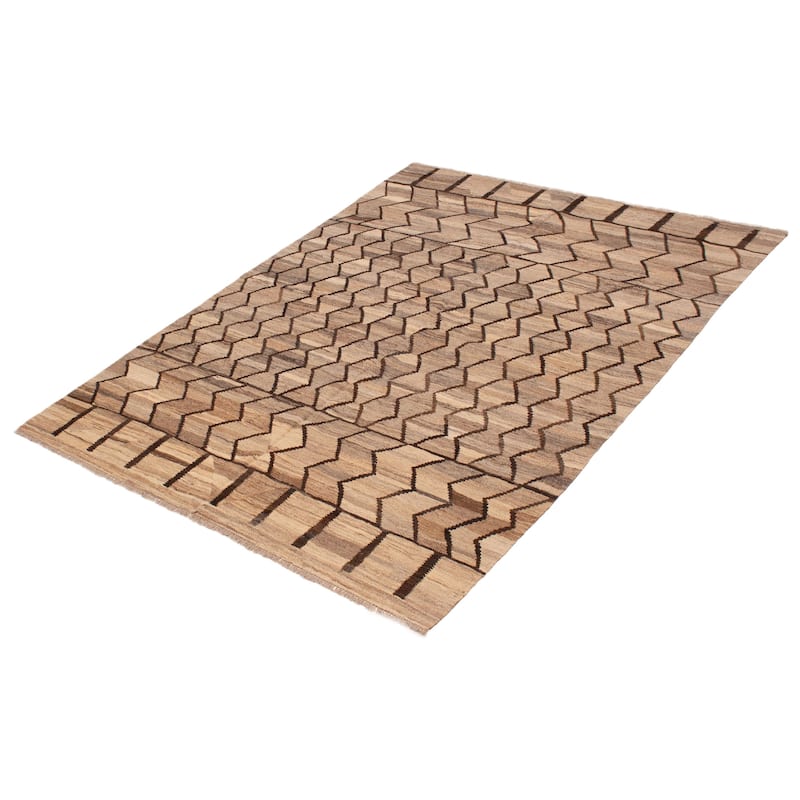 Sivas Taupe Kilim 6'1" x 8'0" - 6'1 x 8'0