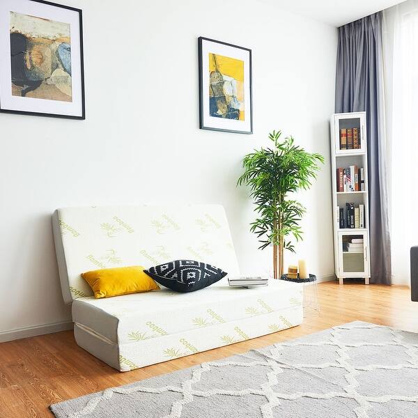 Shop Costway 6 Twin Full Queen Size Tri Folding Memory Mattress