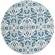 preview thumbnail 18 of 26, SAFAVIEH Evoke Sylvia Vintage Damask Rug 6'7" Round - Ivory/Blue - Round