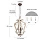preview thumbnail 5 of 10, The Gray Barn Farmhouse 3/4-Light Wood Chandelier Lantern Foyer Island Lights