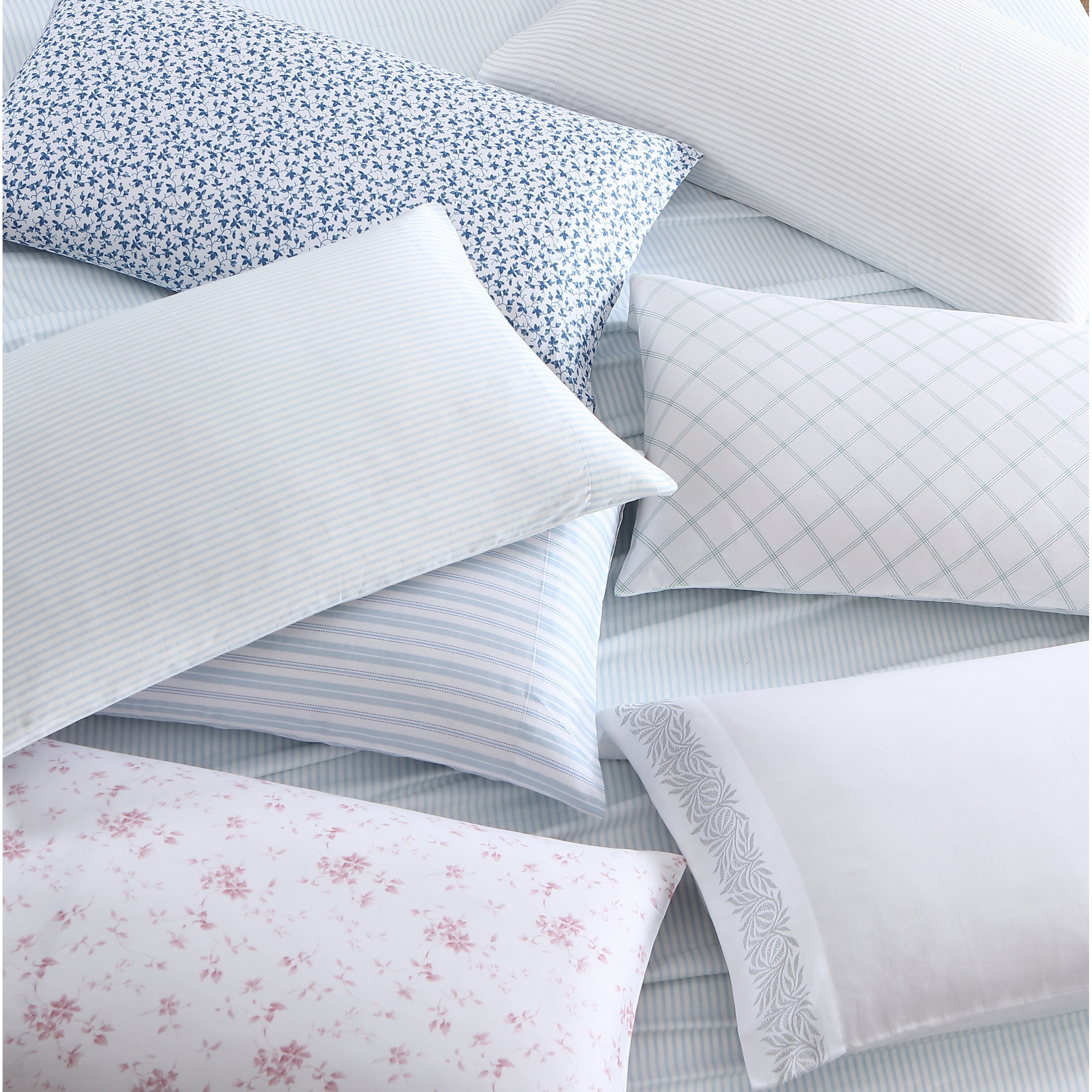 Laura Ashley 300 Thread Count Cotton Bed Sheet Set On Sale Overstock 7324834 Heather petite king sheet set rack sets. laura ashley 300 thread count cotton bed sheet set