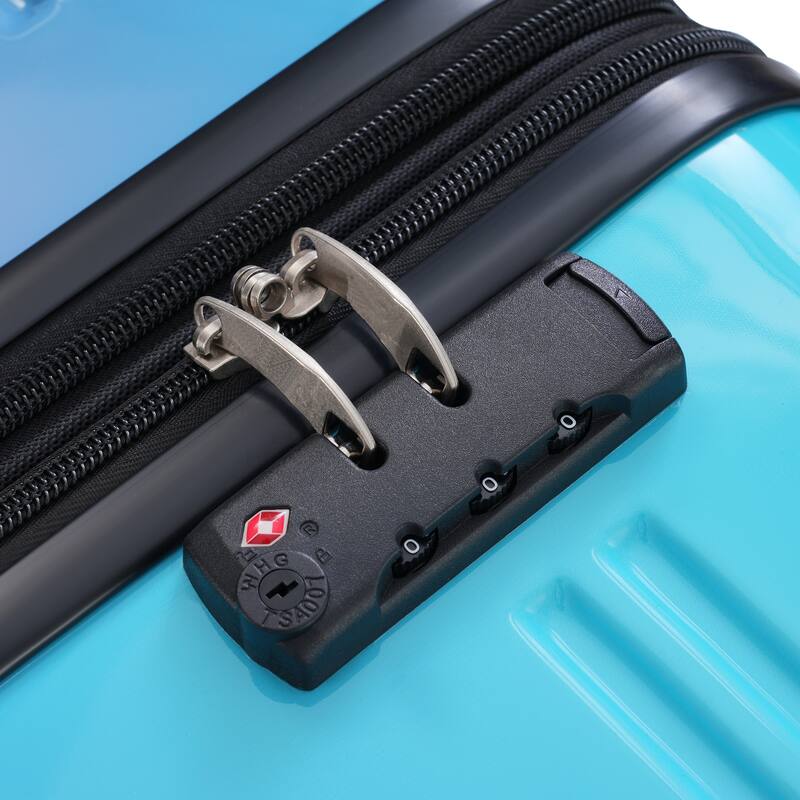 Hardshell Luggage Sets, 3 Piece Gradient Color Expandable Suitcase, with Spinner Wheels and TSA Lock Lightweight 20" 24" 28"