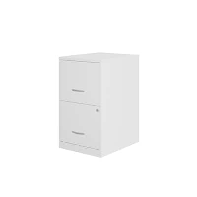 Space Solutions 18in. 2 Drawer Metal File Cabinet, Teal
