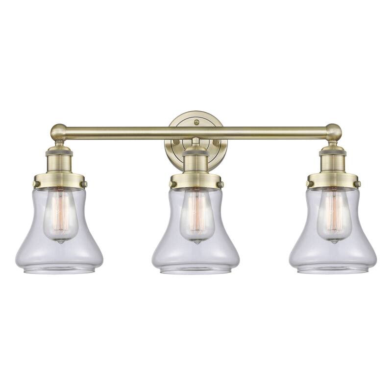 Innovations Lighting 616-3W-10-25 Bellmont Vanity Bellmont 3 Light 25" - Antique Brass / Clear