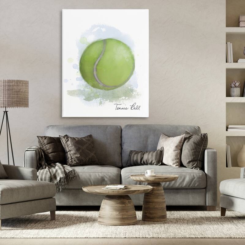 Stupell Soft Pastel Tennis Ball Canvas Wall Art Design By Matthew Piotrowicz