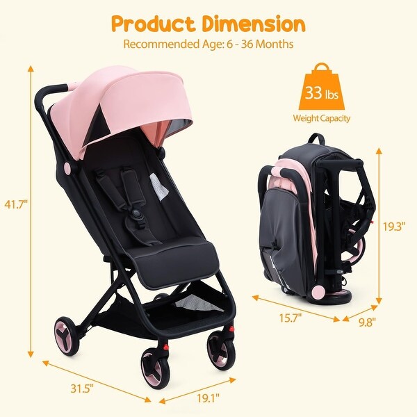 Compact travel pram sales