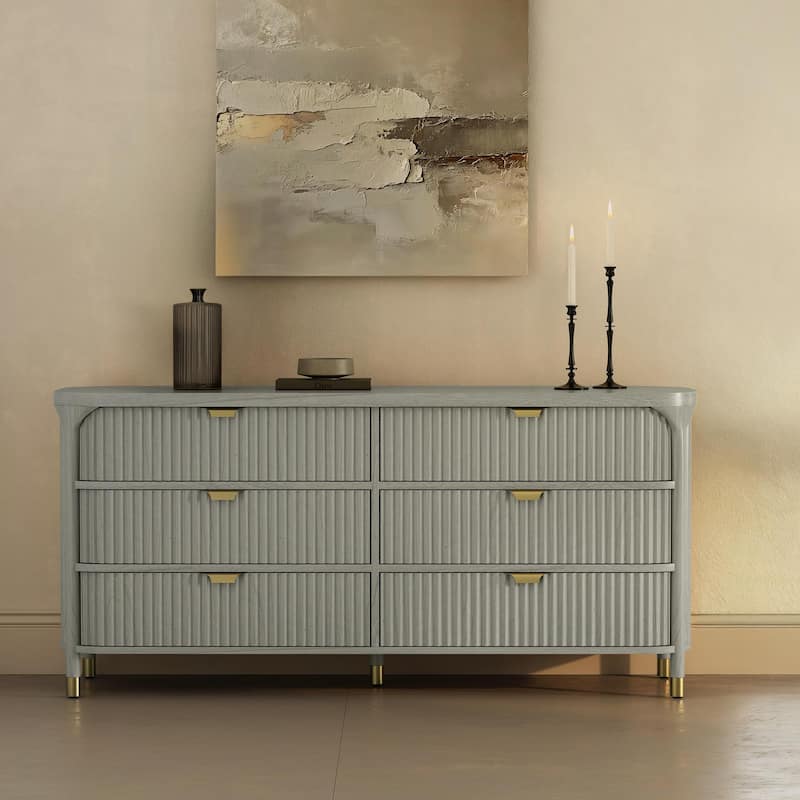 Manhattan Comfort Park 68 Inch Dresser - Gray