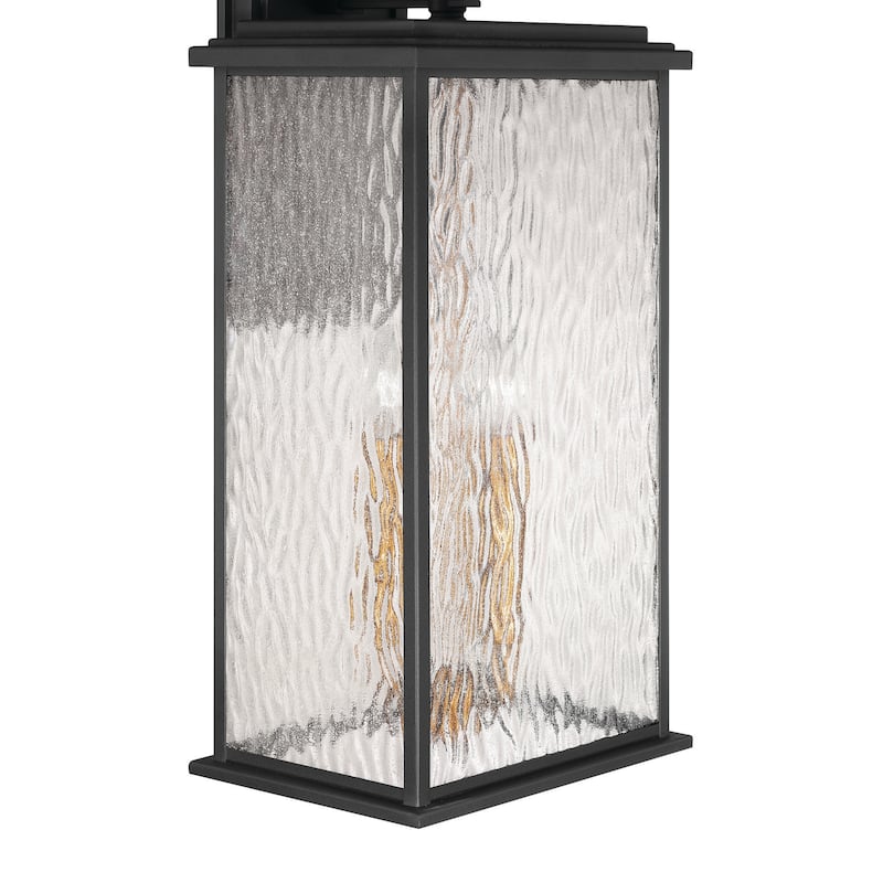Artcraft Estate 4-Light Outdoor Wall Sconce - Black with Brass Accent