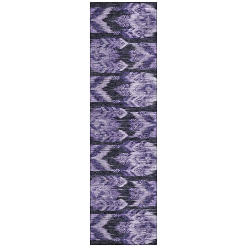 Machine Washable Indoor/ Outdoor Chantille Abstract Boho Rug