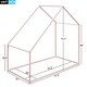 preview thumbnail 3 of 16, Roof Design Twin Size Metal House Bed for Kids