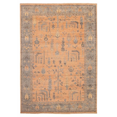 ECARPETGALLERY Hand-knotted Jules Serapi Brown Wool Rug - 9'8 x 13'10