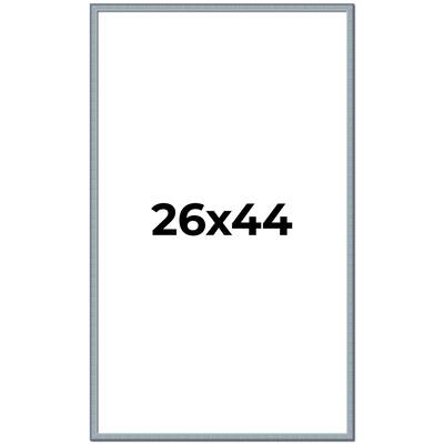 26x44 Frame Rustic Sky Blue Solid Wood Picture Frame | 0.75 Inch