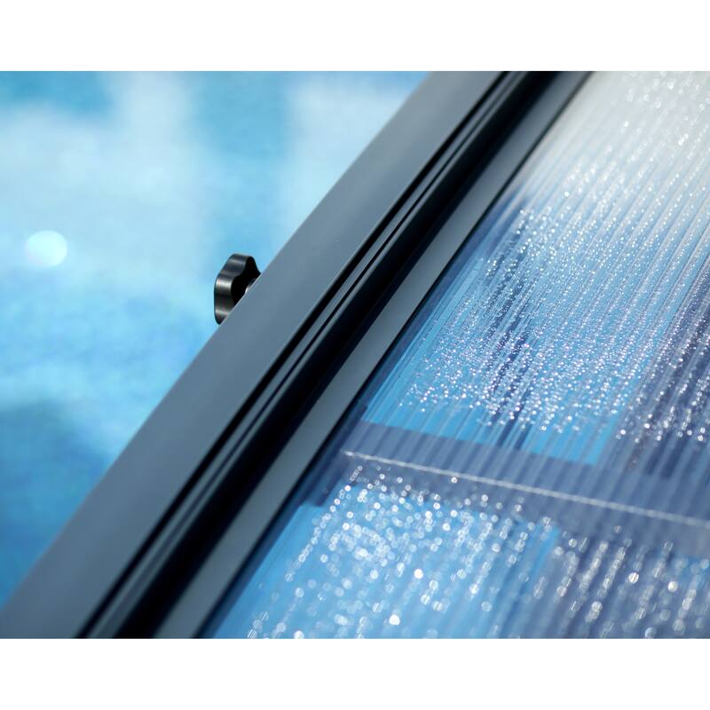 Majorca 15 ft. Retractable Aluminum in Ground Rectangular Safety Swimming Pool Cover Kit, fits 13ft Pool