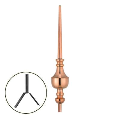 Victoria Polished Copper Roof Finial