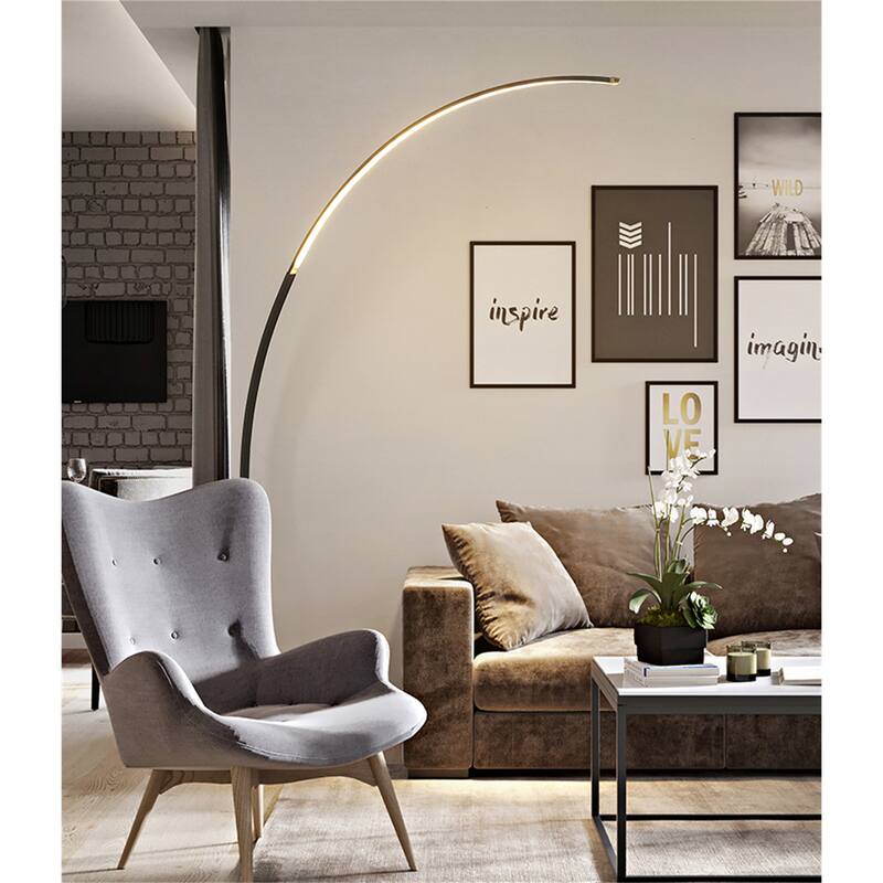 62.99 Inches Metal Arched Floor Lamp