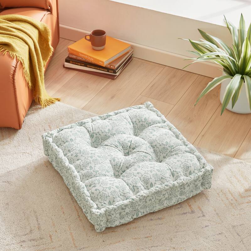 Peri Home Vine Floral Floor Cushion Pillow - 24x24