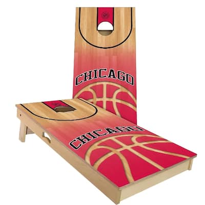 Chicago Basketball Outdoor Cornhole Board Set