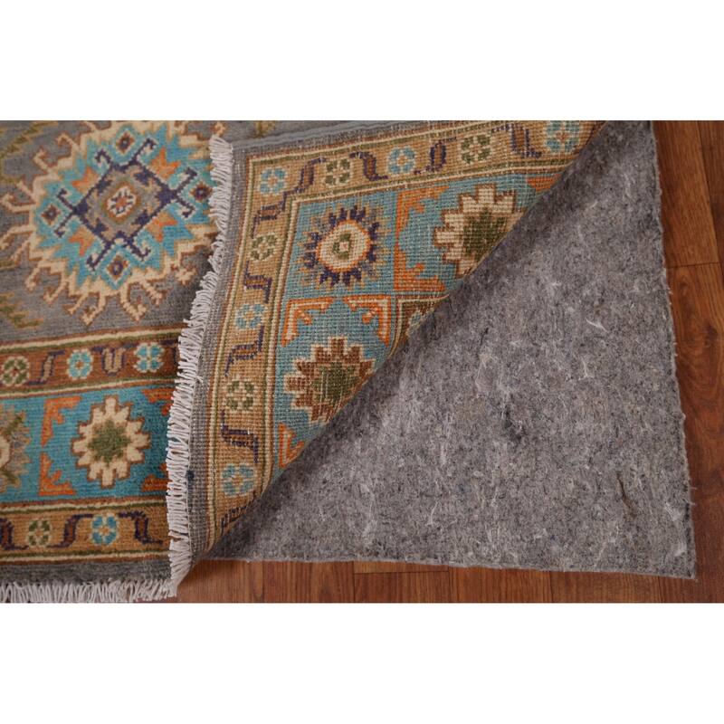 Kazak Accent Rug Hand-Knotted Oriental Wool Carpet - 3'4" x 4'10"