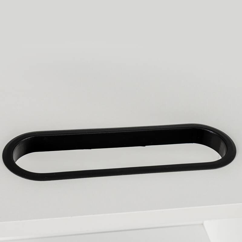 Bathroom Mirror Cabinet-Two Door Wall Cabinet Bathroom Vanity Mirror Cabinet with Facial Tissues Slot and Storage Area