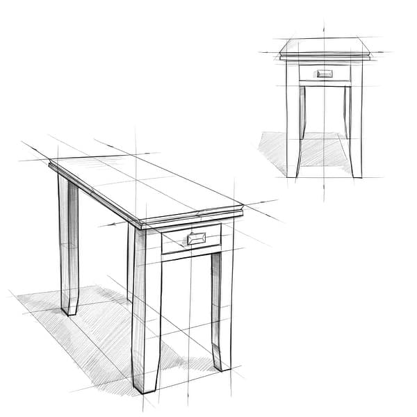 WYNDENHALL Stratford SOLID WOOD 14 inch Wide Rectangle Transitional