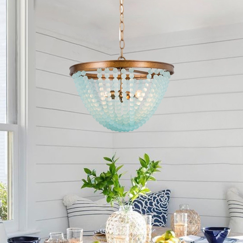 Beaded glass chandelier cheap