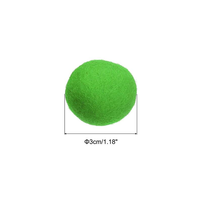 Wool Felt Balls Beads Woolen Fabric 3cm 30mm for Home Crafts 5Pcs