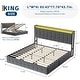 preview thumbnail 48 of 58, Bed Frame with Lift Up Storage, Upholstered Velvet Platform Bed with Storage Headboard