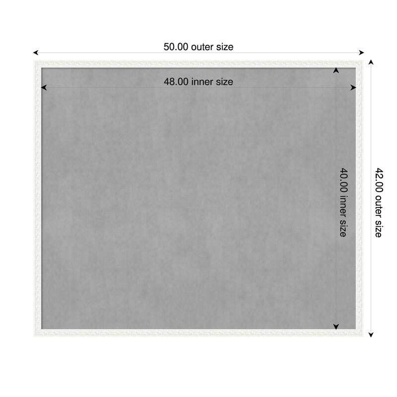 Amanti Art Bethany Black Framed - 50 x 42 in - Bethany White