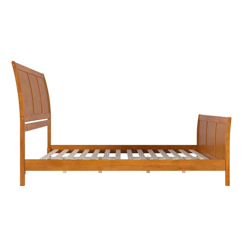 AFI, Portland Solid Wood Low Profile Platform Bed with Matching Footboard