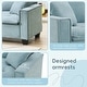 preview thumbnail 43 of 55, Roomfitters 100 x 59" Modern Convertible L-Shaped Sectional Sofa with Free Pillows, 4-Seat Suede Velvet Sleeper Sofa