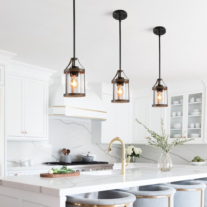 Modern Farmhouse 1-light Ceiling Island Pendant Lights for Dining Room -  W6
