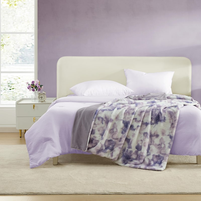 Betsey Johnson Faux Fur Reversible Throw Blanket