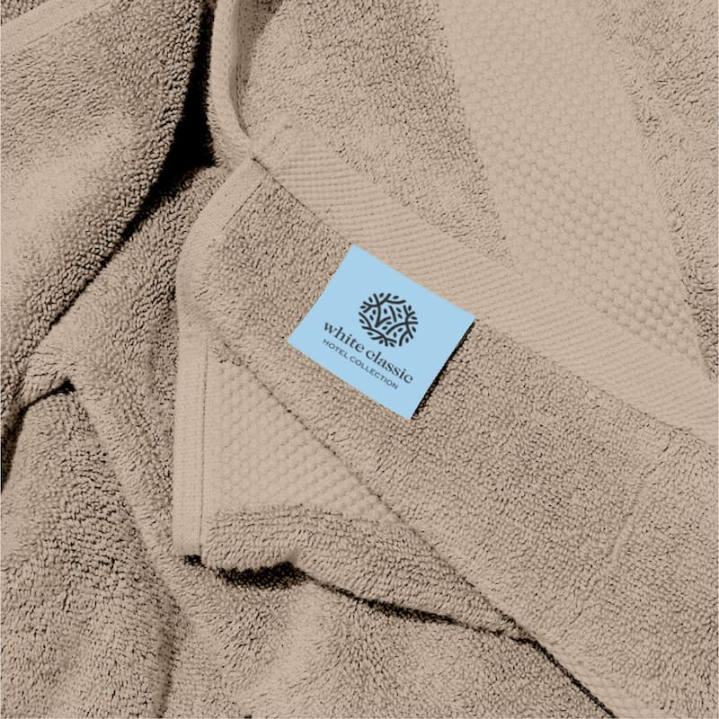 White Classic Luxury Cotton Bath Towel 27x54 - Set of 4