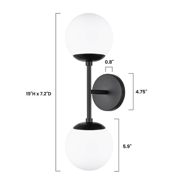 Light Society Tesler Globe 2-Light Wall Sconce