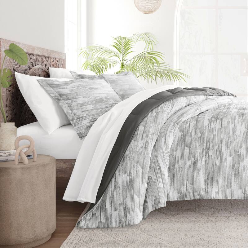 Becky Cameron Textured Stripe Reversible Comforter Set