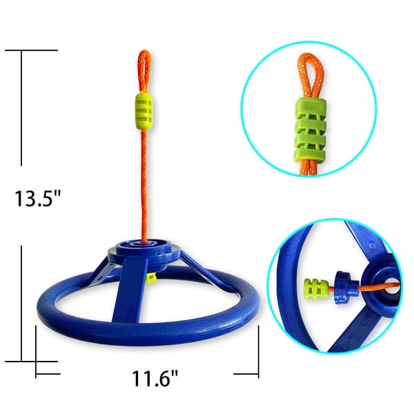 50ft Ninja Slackline Jungle Swing Gym Ninja Warrior Obstacle Course for