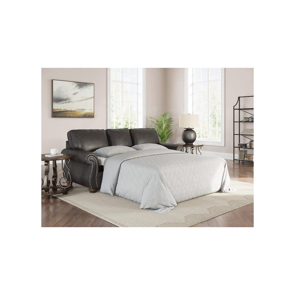 Signature Design by Ashley Chatterton Black Queen Sofa Sleeper - 92"W x 38"D x 39"H