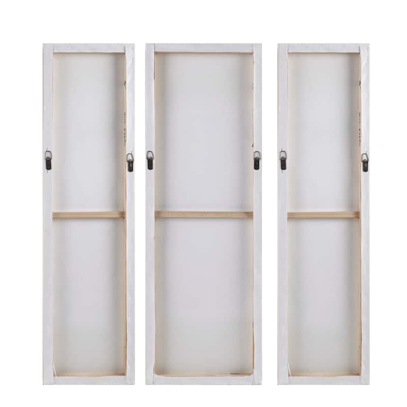 Madison Park Mandala Triptych 3-piece Dimensional Resin Canvas Wall Art Set