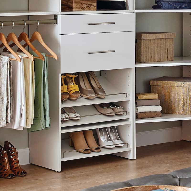 ClosetMaid SuiteSymphony 25-inch Wide Angled Shoe Shelves (2-Pack)