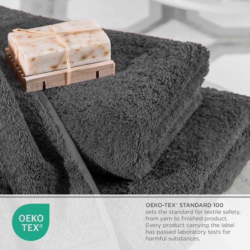 Superior Miami 100% Cotton 6-Piece Towel Set - Lightweight & Quick Drying