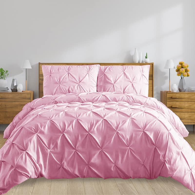 Shatex Kids 2 Piece Solid Color Comforter Set